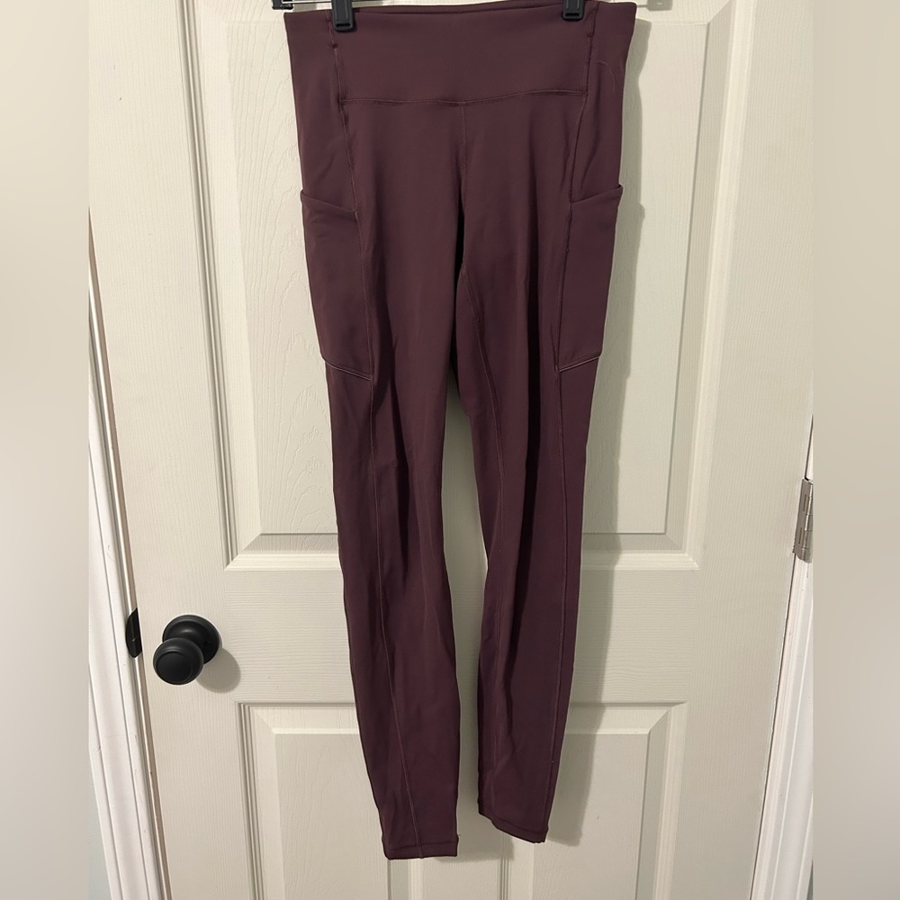 Women’s Lululemon Burgundy Leggings Size 4